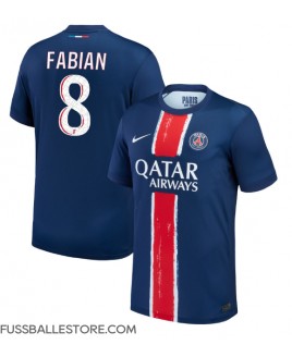 Günstige Paris Saint-Germain Fabian Ruiz #8 Heimtrikot 2024-25 Kurzarm